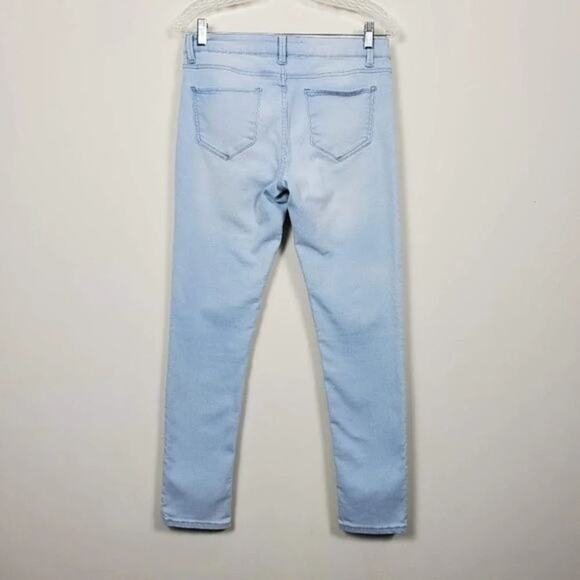 No Boundaries Skinny Jeans Womens Size 11 Light Wash Blue Stretch Denim Mid Rise - Picture 4 of 9